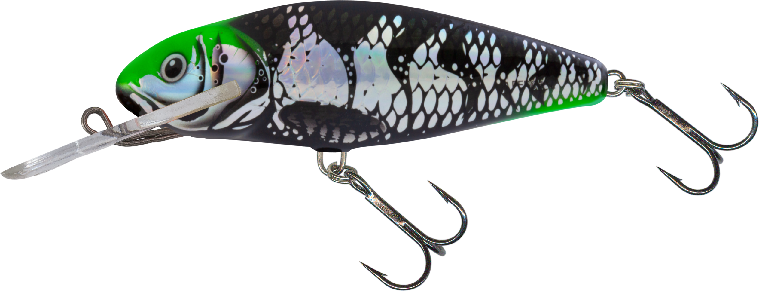Perch Deep Runner 8cm Dr Holo Dark green Head