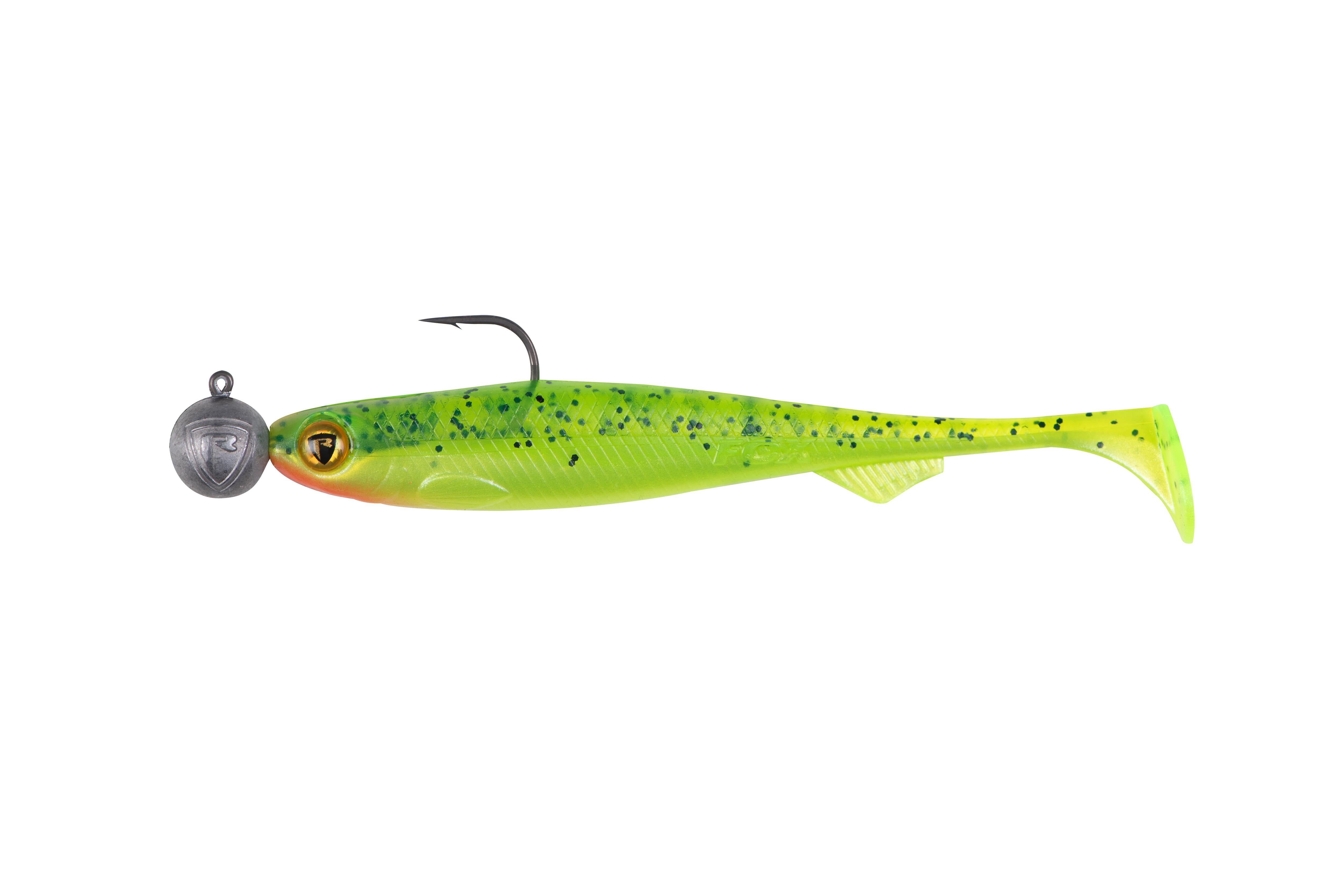 Bulk Loaded Slick Shad 13cm 4/0 15g UV Lemon Tiger