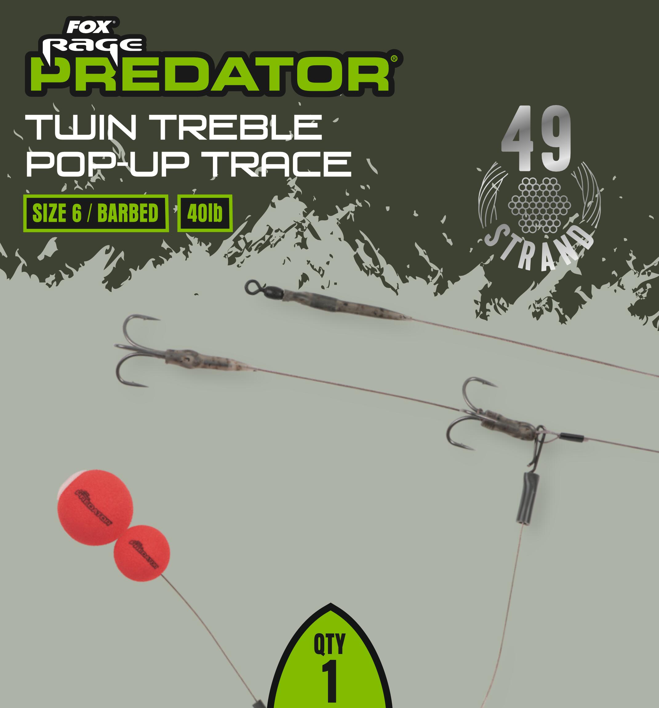 Twin Treble Pop-Up Trace Size 6 40lb