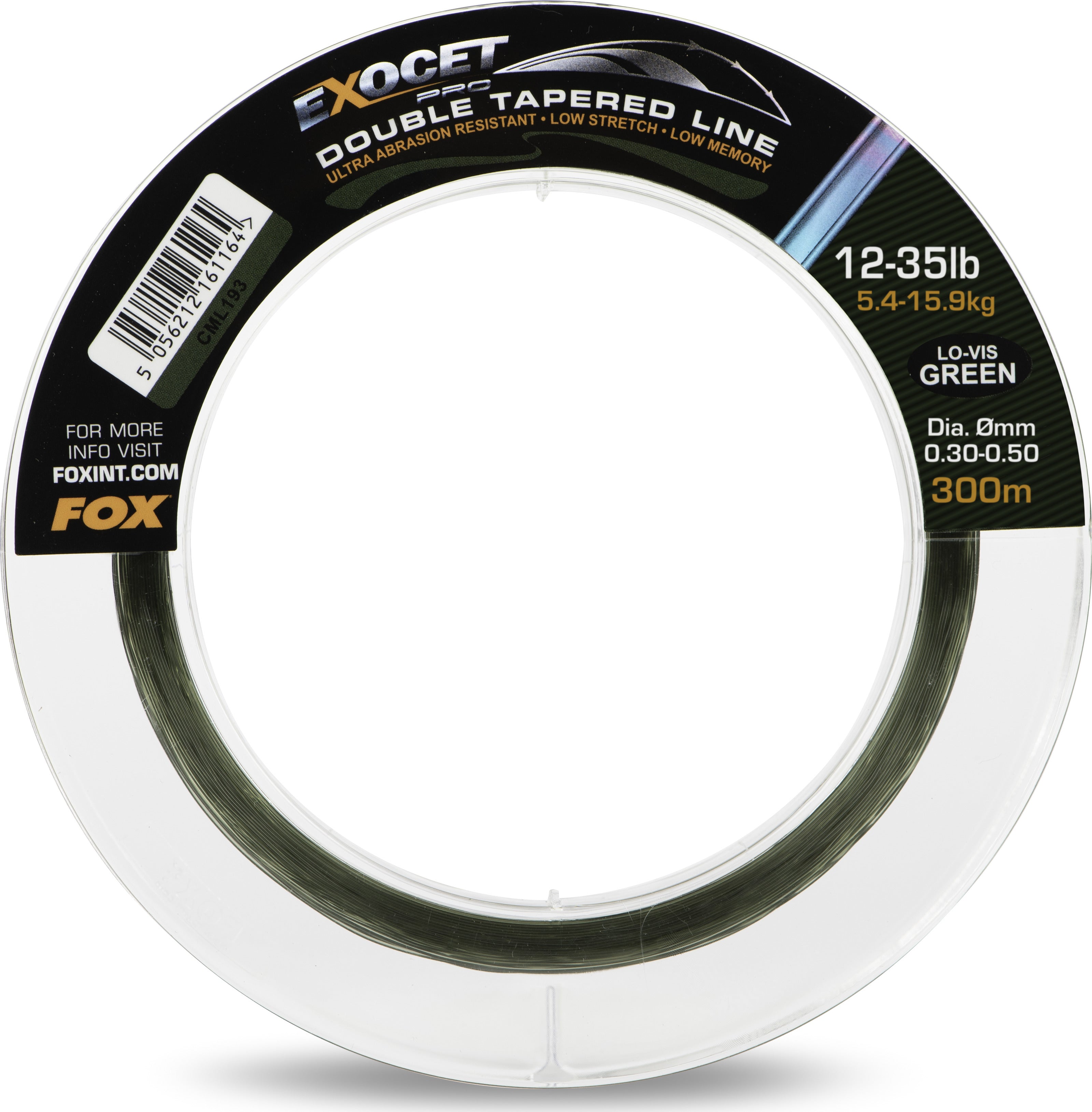 Exocet Pro Low Vis green Double Tapered line 0.33mm 0.50mm 300m
