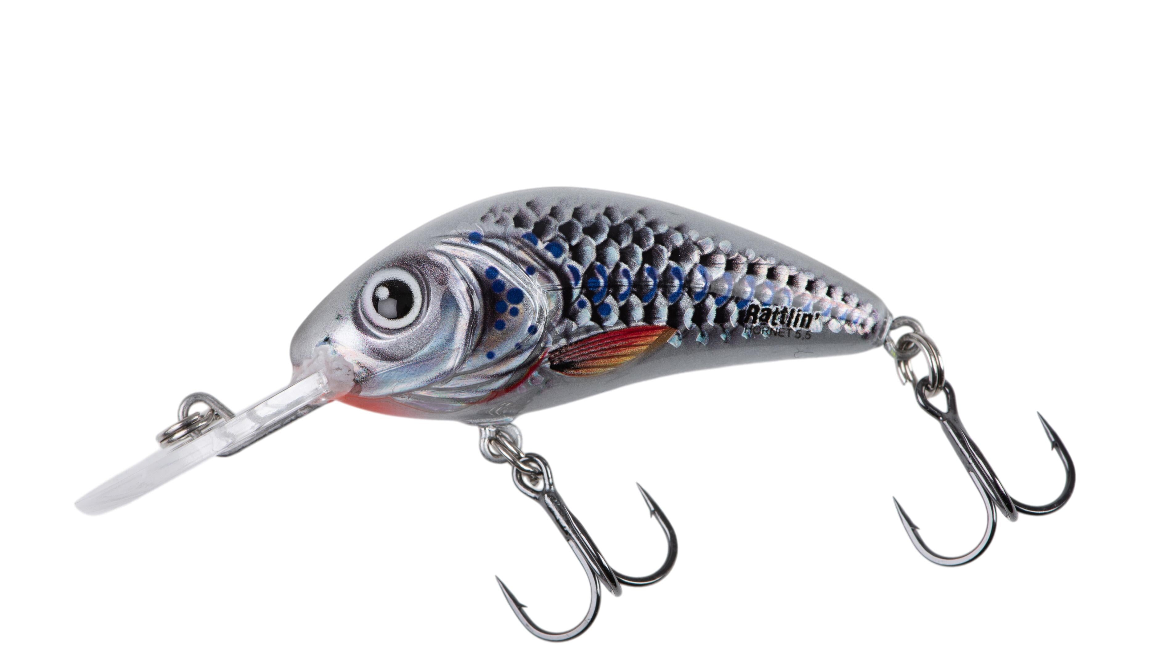 Vobler plutitor Rattlin' Hornet 3.5cm Floating Silver Holographic Shad