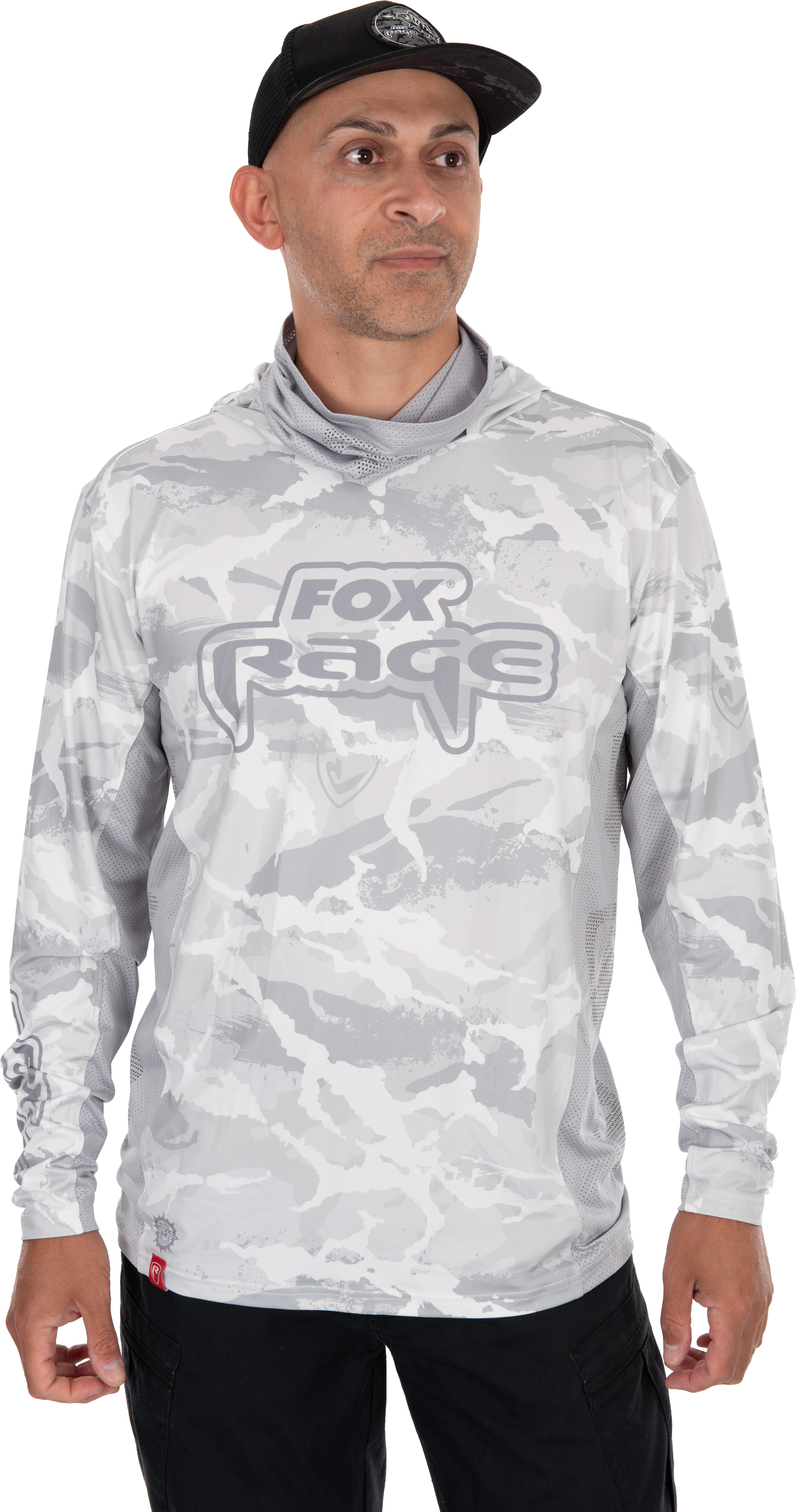 UV Hooded Light Camo Top M