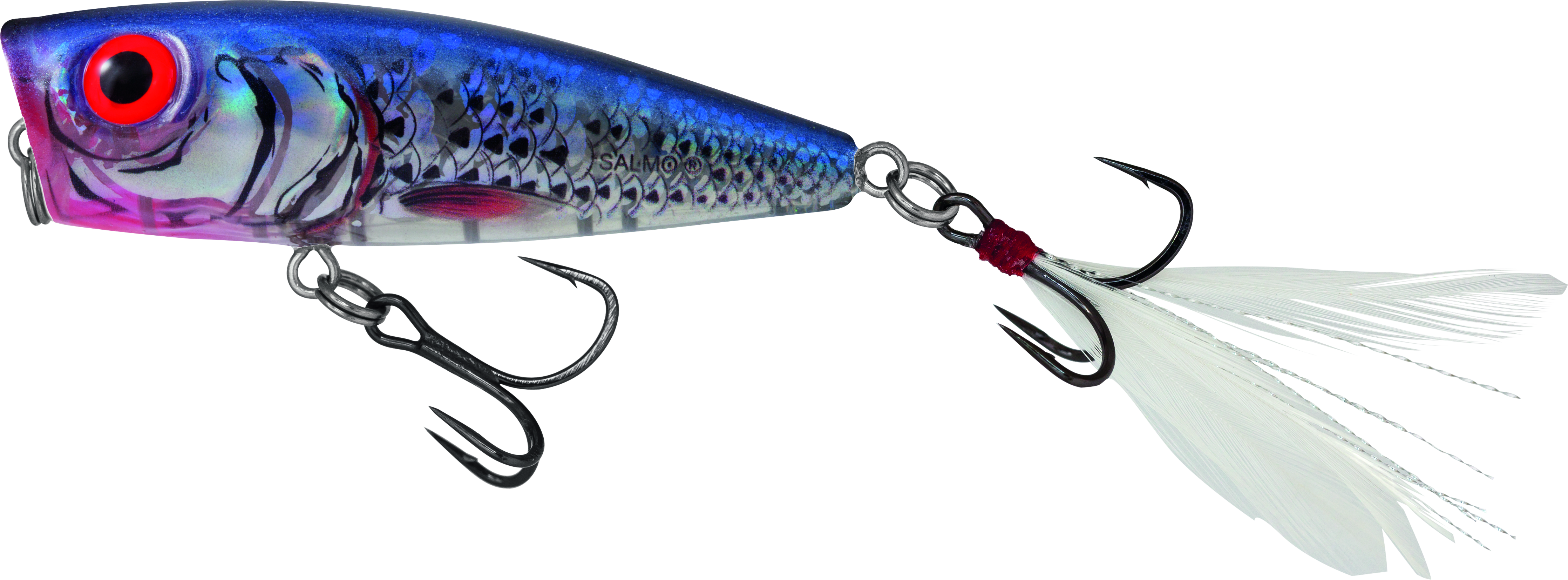 Rattlin' Pop Floating 7cm Clear Blue Shiner