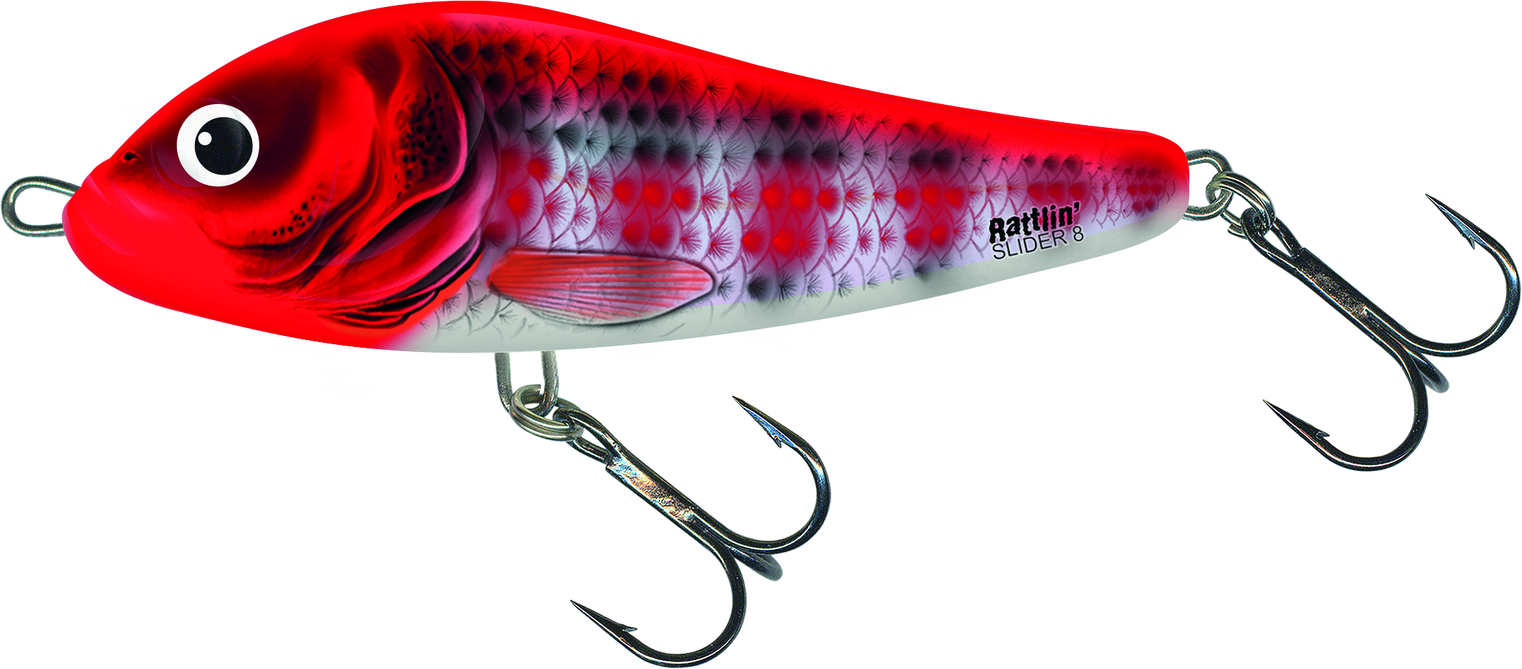 Rattlin' Slider Sinking 11cm Holo Red Head Striper