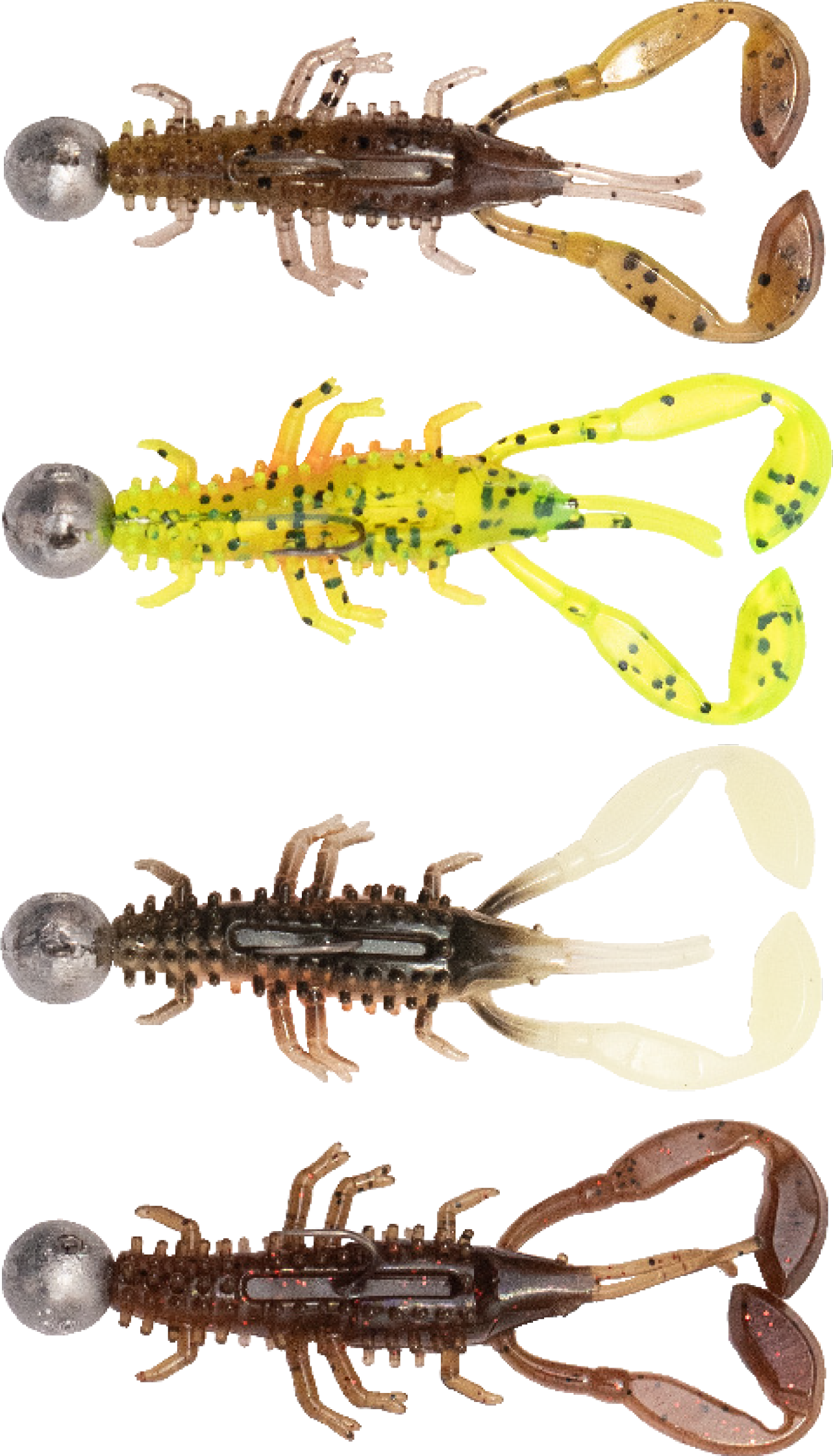 UV Micro Critter 5cm 4pcs loaded 3g