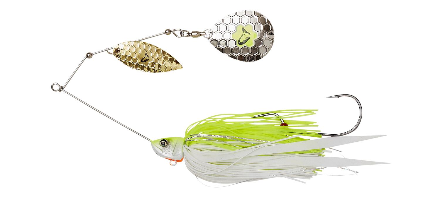 SPINNERBAIT DA BUSH 14CM/21G SINKING YELLOW WHITE SILVER