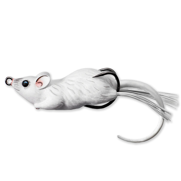 HOLLOW BODY MOUSE WALKING BAIT 7CM/14G WHITE/WHITE