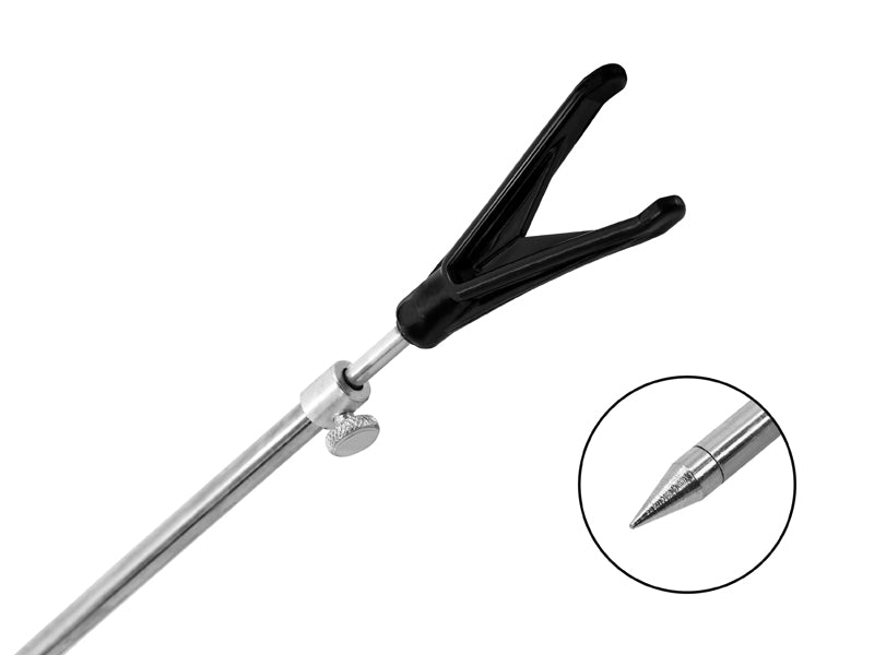 Steel telescopic bank stick Delphin/front 50-90cm