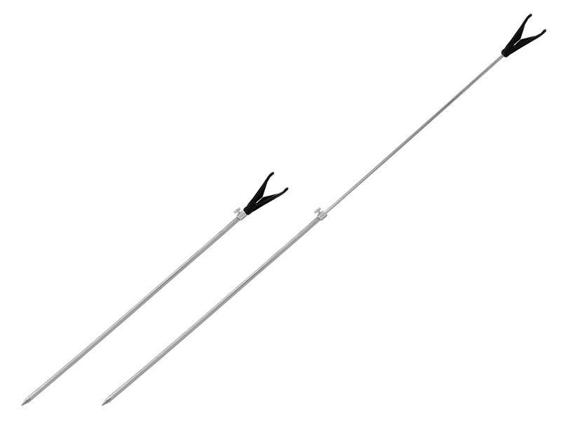 Steel telescopic bank stick Delphin/front 50-90cm