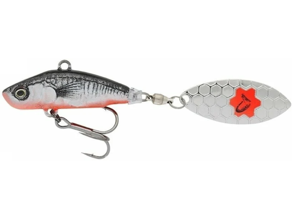 SPINNER 3D STICKLEBAIT TAILSPIN 6,5CM/9G SINKING BLACK RED