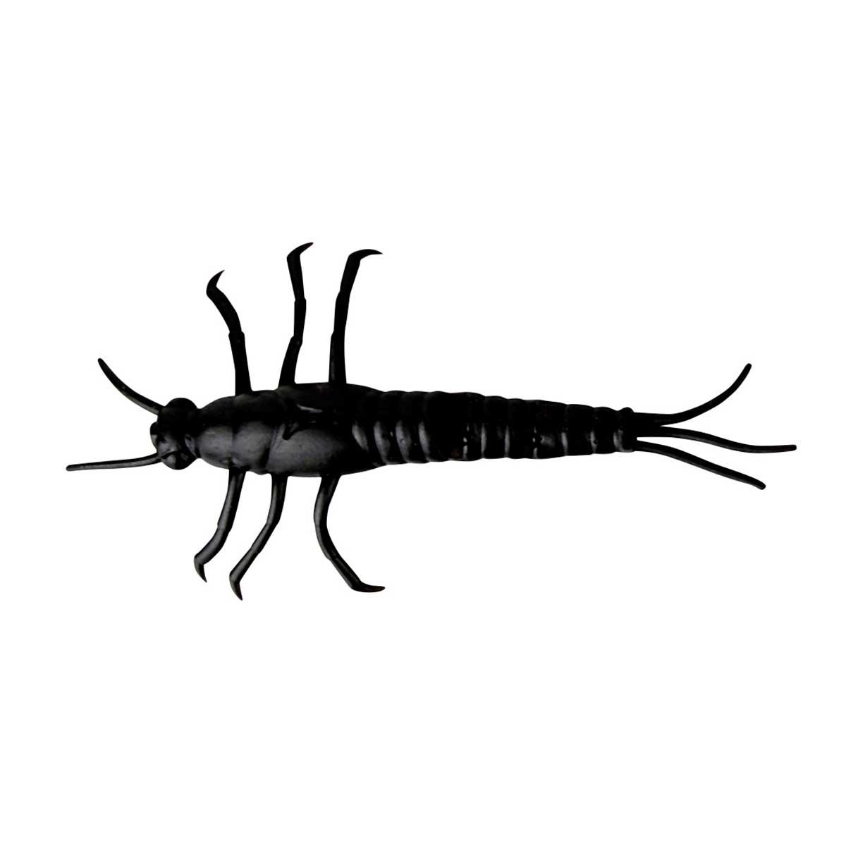 NALUCA 3D PVC MAYFLY 5CM/BLACK 8BUC