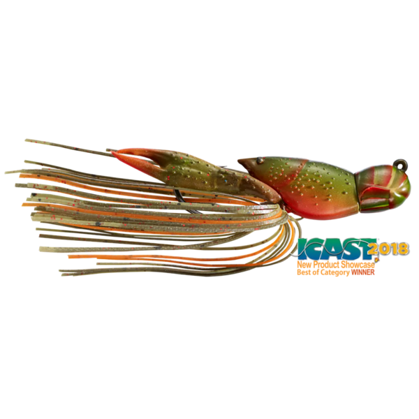 HOLLOW CRAWFISH JIG 4CM/11G 145 OLIVE/ORANGE