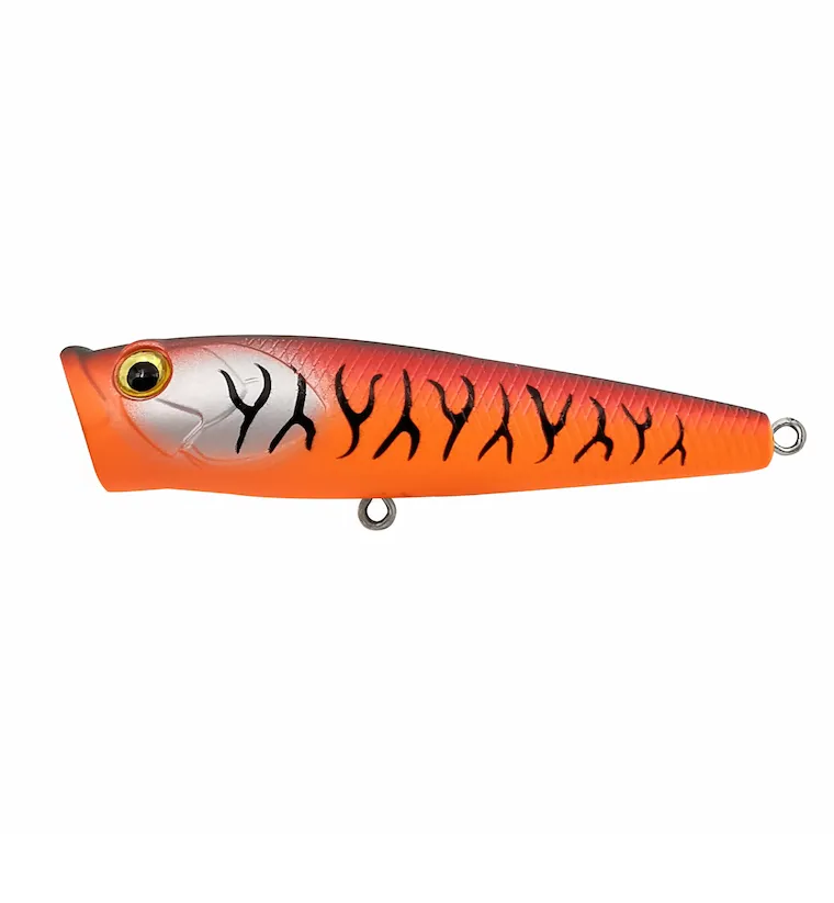 VOBLER BURPY POPPER 6,5CM/6,3G ORANGE TIGER