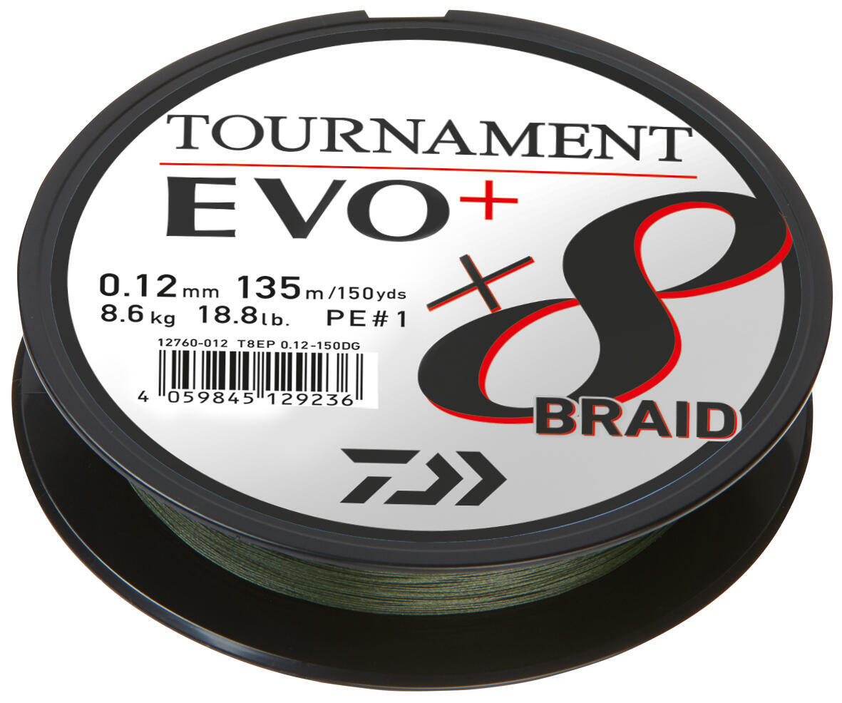 FIR TOURNAMENT 8XBRAID EVO+ VERDE 012MM/8,6KG/135M