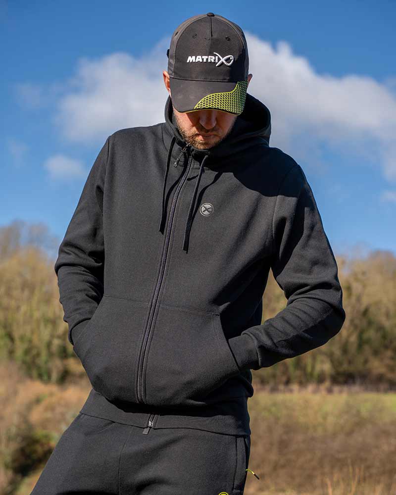 Matrix Stealth Zipped Hoody – Black