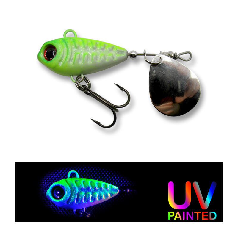 SPINNER SKELETONIK PRO WHITE/CHARTREUSE 18G