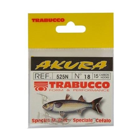 Cârlige Trabucco Akura 525N, 15 buc/plic