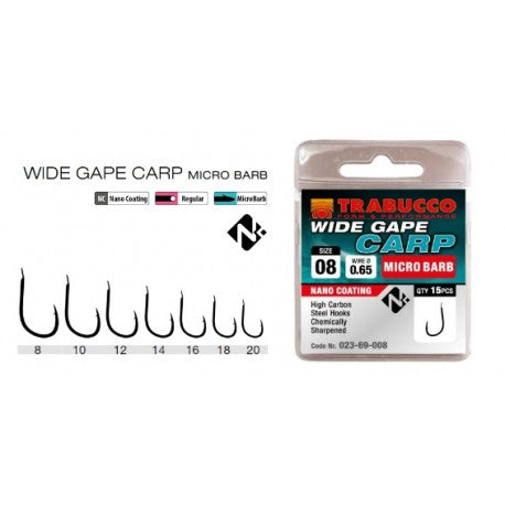 Cârlige Trabucco Wide Gape Carp Micro Barb