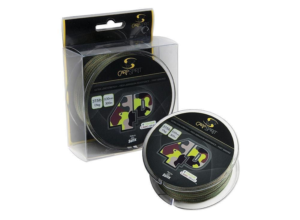 Carp Spirit 4-D CAMO BRAID 0.30 300M