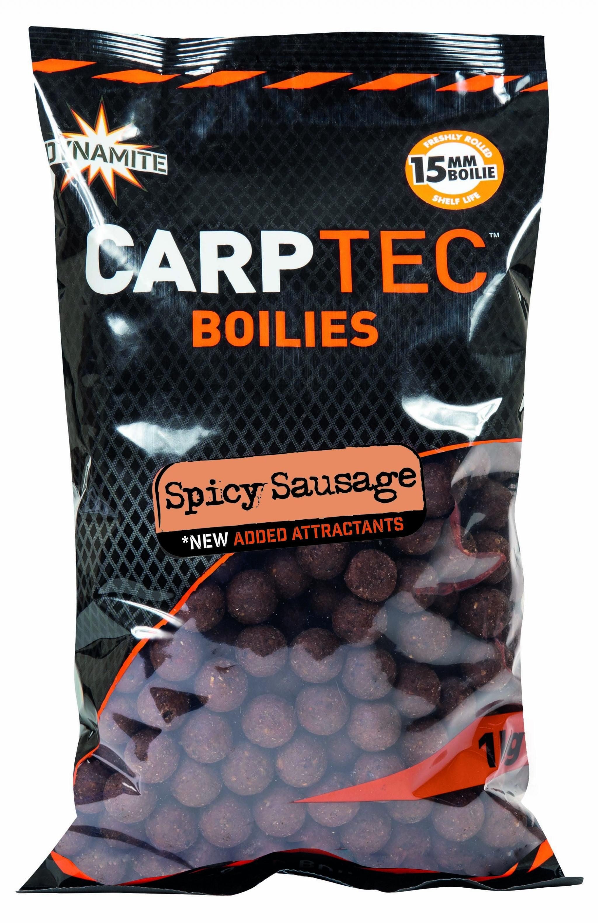 Carptec Spicy Sausage 15mm Boilie 1.8kg