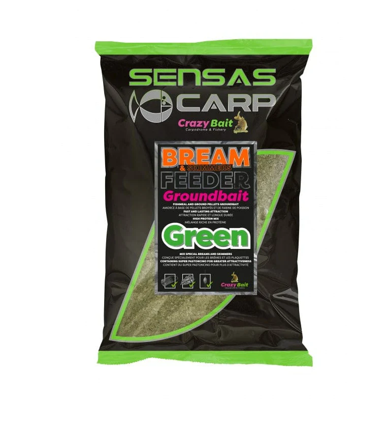 NADA SENSAS UK BREAM FEEDER GREEN 2KG