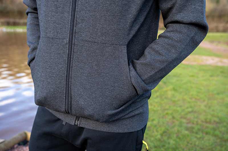 Matrix Zipped Hoody – Charcoal Marl