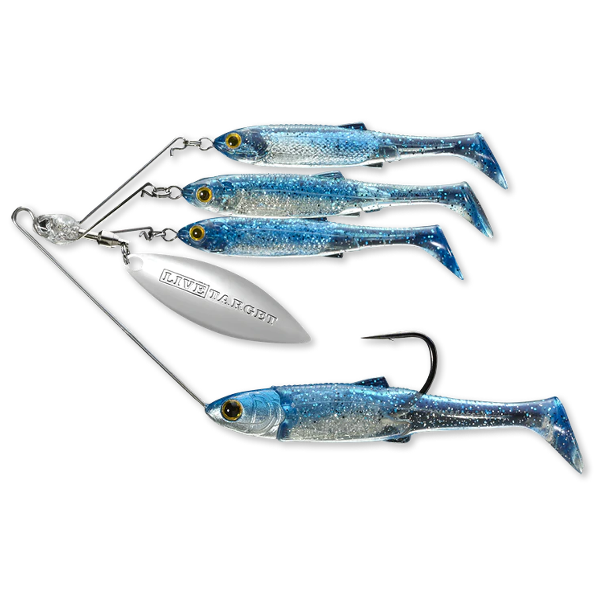 BAITBALL SPINNER RIG SMALL/7G 854 PURPLE BLUE/SILVER