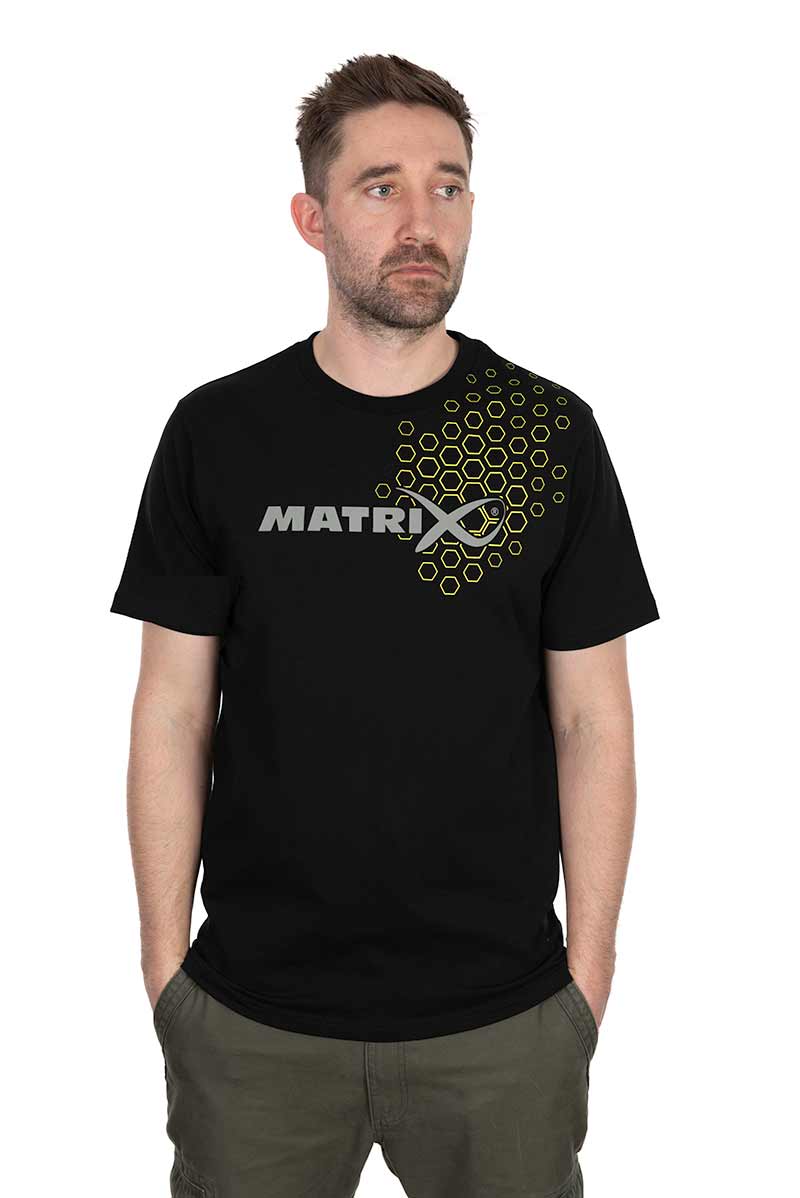 Matrix Hex Print T-Shirt (Black)