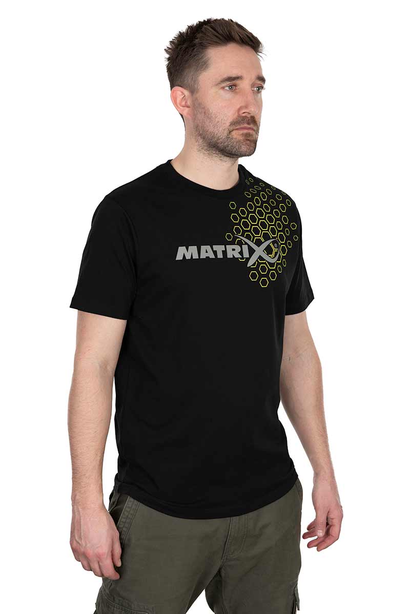 Matrix Hex Print T-Shirt (Black)