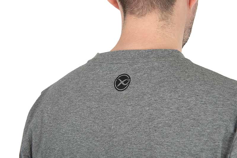 Matrix Hex Print T-Shirt (Grey Marl)
