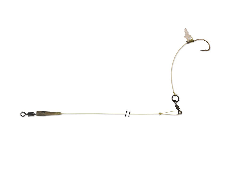 Hinged Stiff Rig - Barbed 8 - 25lb + 15lb