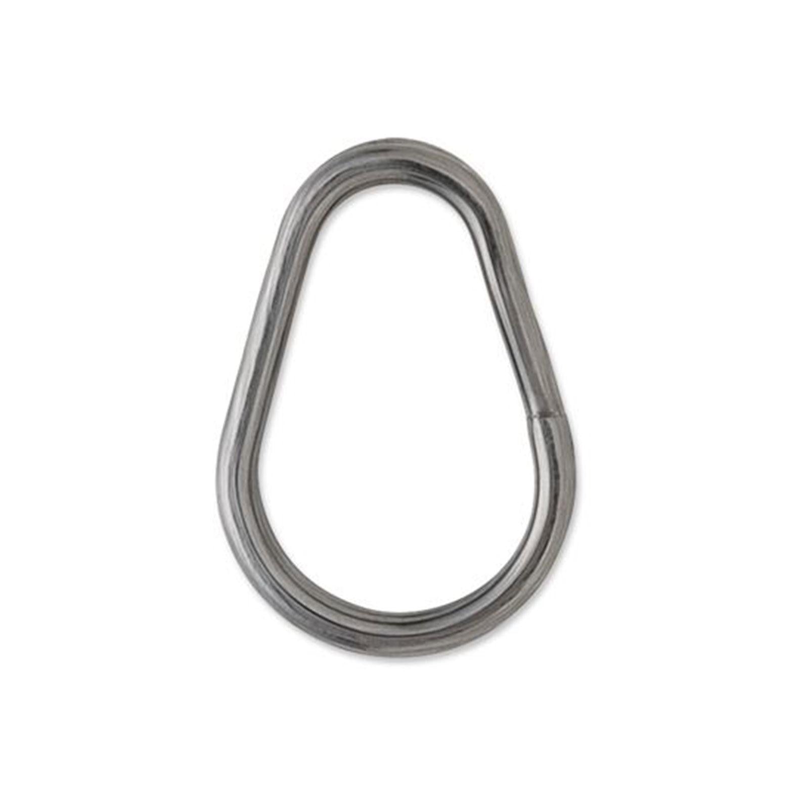 Inel despicat oval nr. 0 black nickel 10 buc/pachet (x 6 pachete)