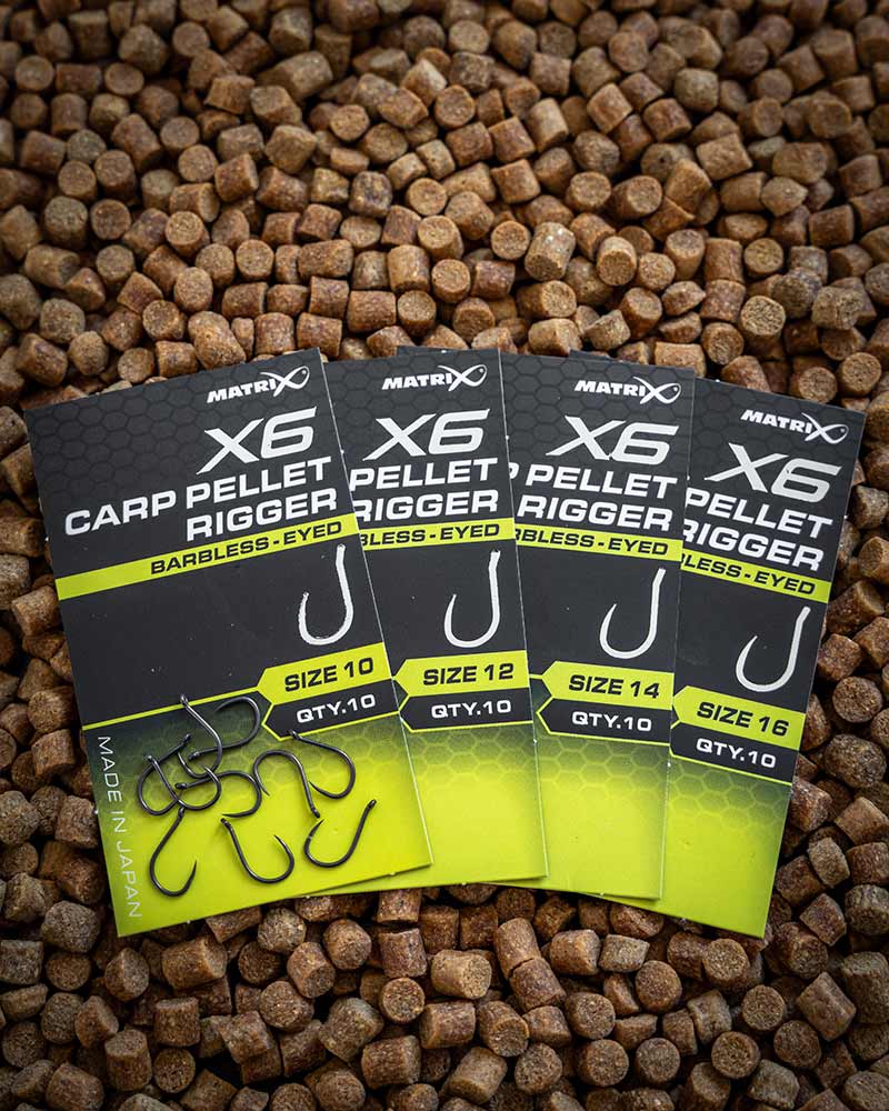 Matrix X6 - Carp Pellet Rigger Hooks