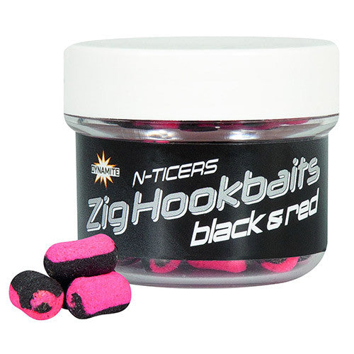 N-Ticers Zig Hookbaits Black & Red