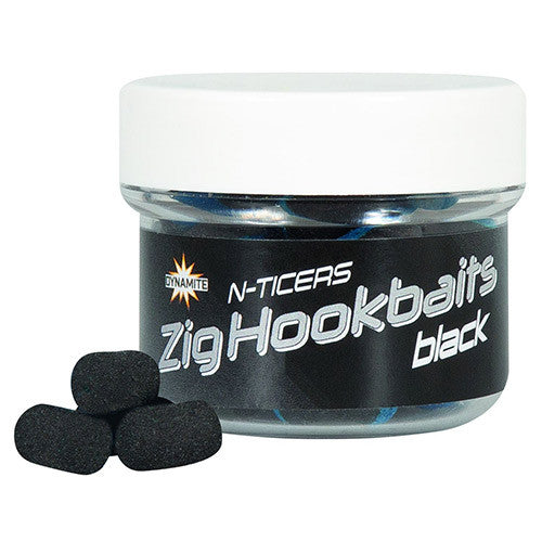 N-Ticers Zig Hookbaits Black