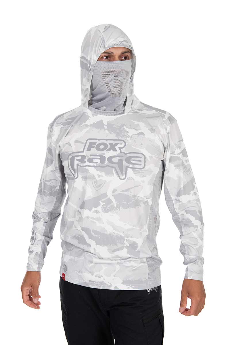 Fox Rage UV Hooded Light Camo Top