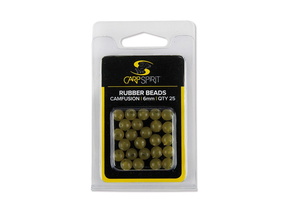 Rubber Beads 6mm CAMFUSION x 25
