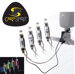 Set 4 hangeri lant luminosi (rosu, galben, albastru, verde) + valiza
