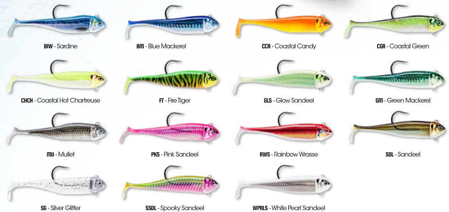 STORM 360GT COSTAL BISCAY COAST MINNOW WEIGHTED SWIMBAIT HOOK (2 naluci armate) - MU