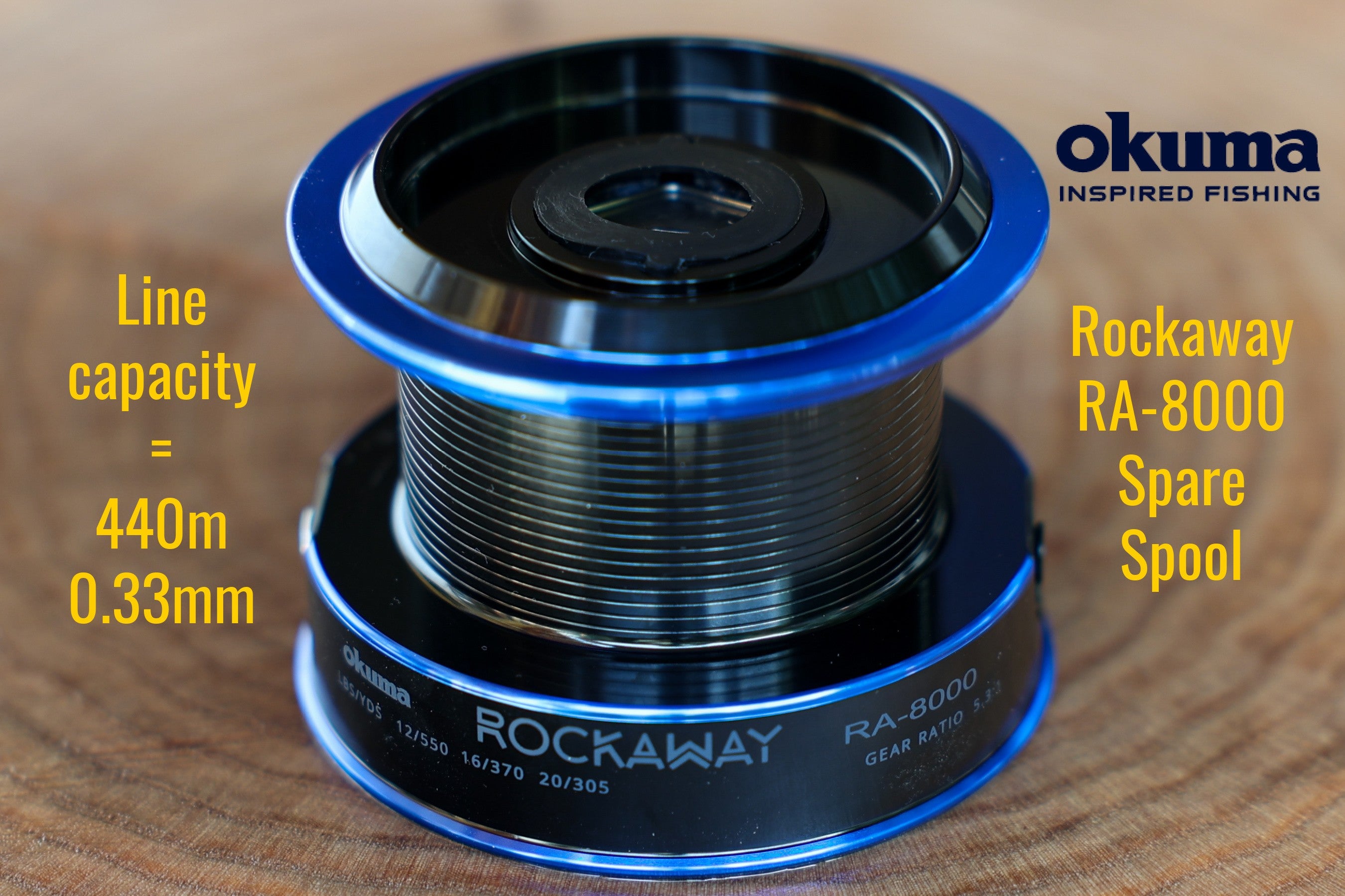 Tambur de rezerva de aluminiu pentru mulineta Okuma Rockaway 8000
