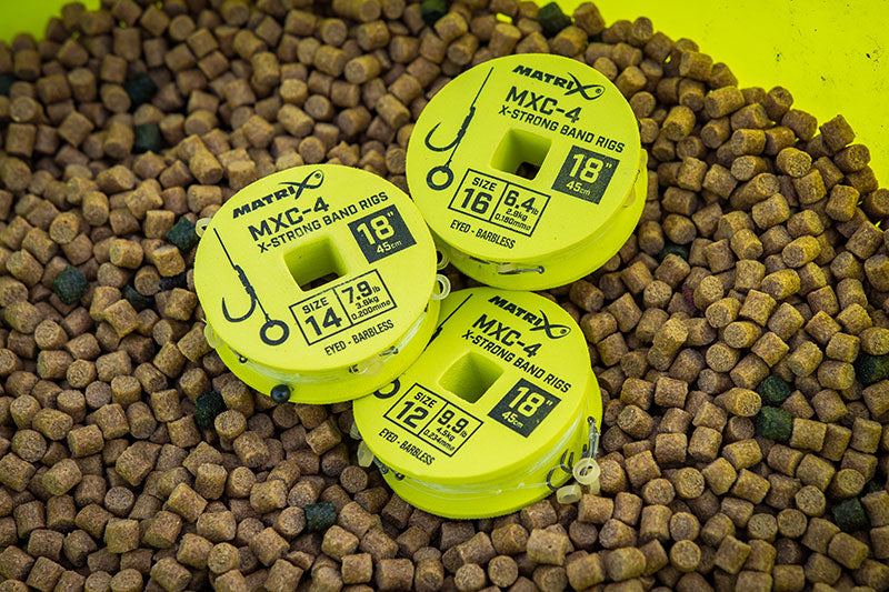 Matrix MXC-4 X-Strong Bait Band Rigs 45cm/18ins