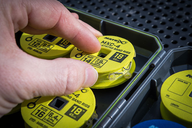 Matrix MXC-4 X-Strong Bait Band Rigs 45cm/18ins