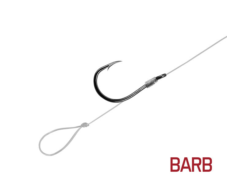 Montură Delphin FLR Loop / 6buc 12cm / 0,22mm / BARB #10