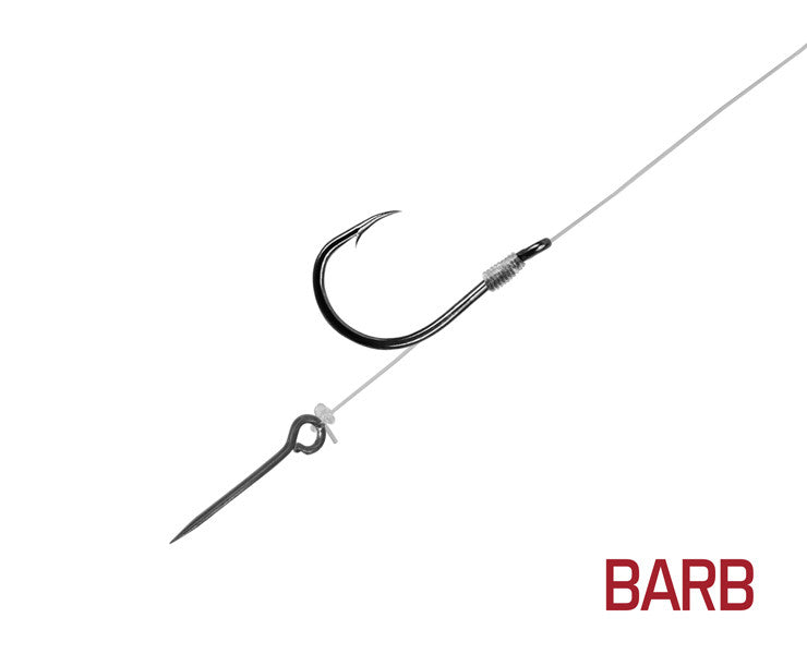 Montură Delphin FLR Sting / 6buc 8cm / 0,25mm / BARB #6 / Sting 7mm