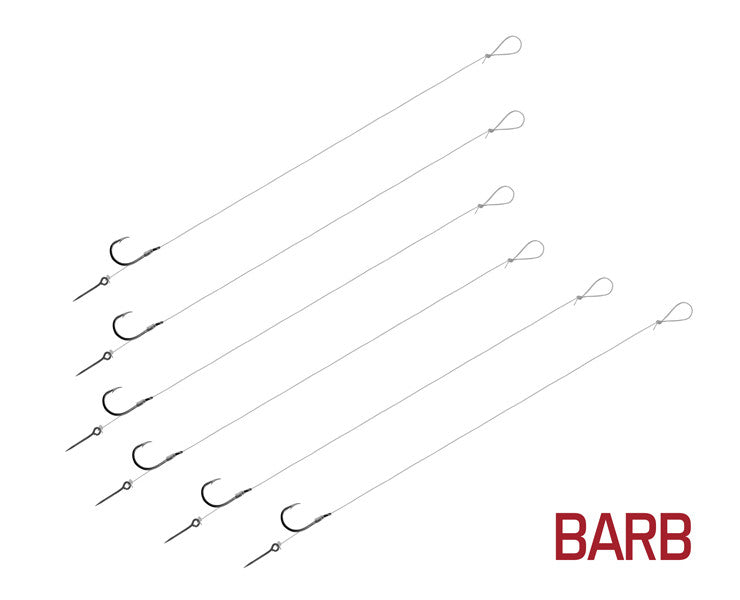Montură Delphin FLR Sting / 6buc 12cm / 0,22mm / BARB #10 / Sting 5mm