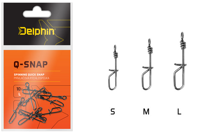 Spinning repede conexiune Delphin Q-SNAP / 10buc / 0,7mm M