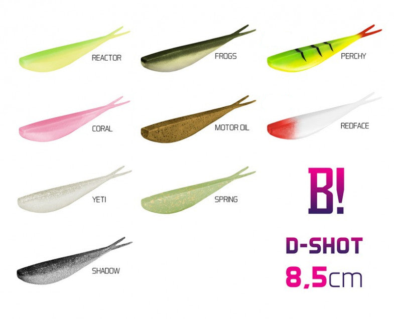 Nălucă Soft BOMB! D-SHOT / 5buc 8,5cm/Reactor