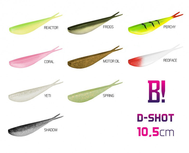 Nălucă Soft BOMB! D-SHOT / 5buc 10,5cm/Motor Oil