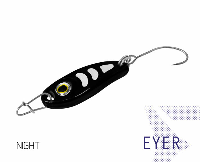 Lingurita oscilanta Delphin EYER 5g ZEBRA hook #2