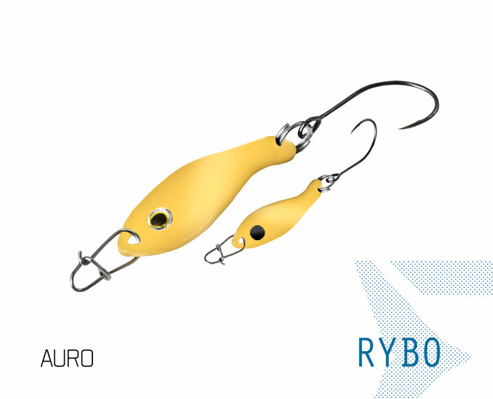 Lingurita oscilanta Delphin RYBO 0.5g AURO Hook #8 Snap 00